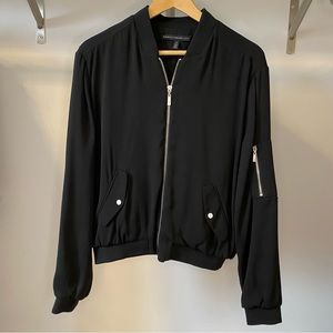WHBM black bomber jacket